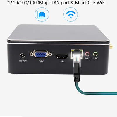 satın al Mini Bilgisayar Endüstriyel Intel I3 4005U 5005U I5 4200U 5200U HD Grafik 500 Taşınabilir Fansız Endüstriyel Win10 Mini PC online manufacture