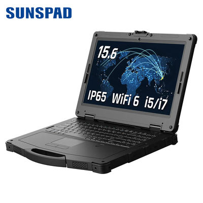 satın al Sunspad askeri dayanıklı dizüstü bilgisayar 15.6 inç IP65 çekirdek i5 i7 parmak izi ile 11. LTE 4G GPS isteğe bağlı online manufacture