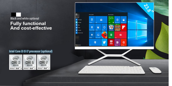 satın al 23.8″ Hepsi Bir Arada Masaüstü Bilgisayar Dokunmatik Ekran I7 11700 8 Çekirdekli 16mb Akıllı Önbellek Barebone Sistemi online manufacture