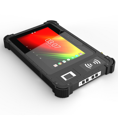 3G 4G LTE MTK6765 Sekiz Çekirdekli Sağlam Android Tablet PC, Biyometrik Parmak İzi NFC Okuyucu ile