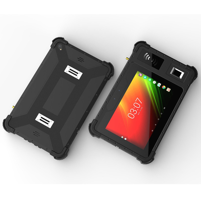 NFC RFID Okuyucu Parmak İzi Tarayıcı 8 inç Sekiz Çekirdekli Sağlam Tablet PC 2D Barkod Tarayıcı
