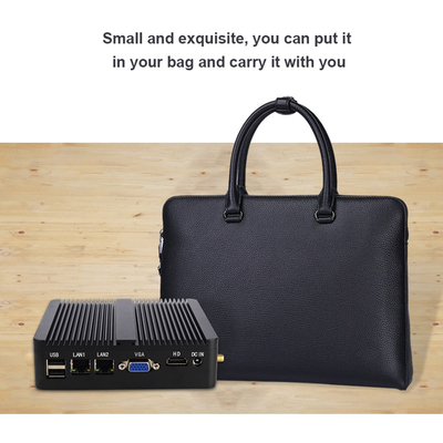 Fansız J4125 Taşınabilir OEM Endüstriyel Mini PC Küçük Cep Intel Mini Pc Bilgisayar