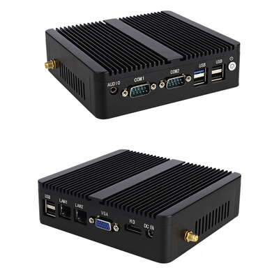 J4125 Endüstriyel Bilgisayar Pc ile Küçük Boyutlu Taşınabilir Çift Lan Mini Pc